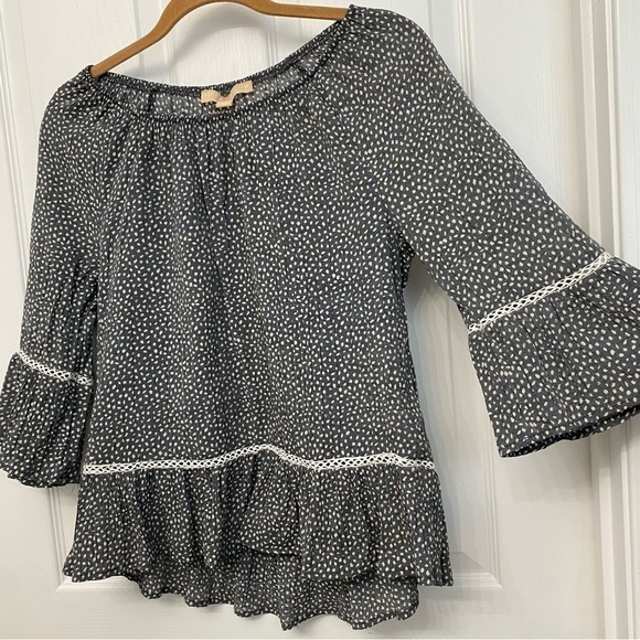 Hope & Harlow Loose Fit 3/4 Bell Sleeve Top PS Petite Small - Picture 4 of 14
